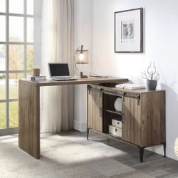 💥NEW💥Wood L-shaped Desk w/Sliding Door&Drawers🔥BIG SALE🔥Everything is 50%OFF🔥