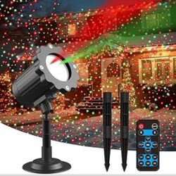 Brand New Christmas Projector Lights Outdoor, Waterproof Christmas Decorations Led Lights Projector with Remote Control Timer Indoor Firefly Light for