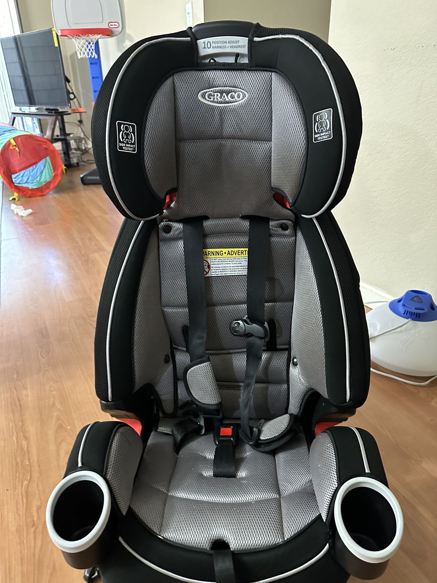 Graco Car Seat ( 3 In 1) 10 Position Adjust Harness + Headrest
