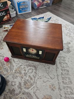 Victrola Navigator VTA600B 8-in-1 Bluetooth Record Player & Multimedia Center