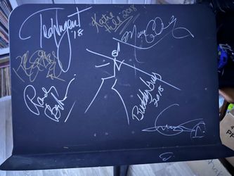 Signed Music Stand - Buddy Guy / Ted Nugent