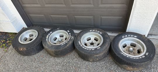 Vintage Ansen 15x7 Aluminum Slot Mag Wheels 5x4.75 GM Chevy