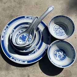 Chinese dish/plate/spoon set