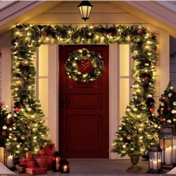 Six piece prelit New Christmas Decor Decorations Indoor and outdoor Battery Powered