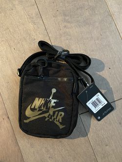 Nike Air Jordan Retro Messenger Shoulder Bag Gold