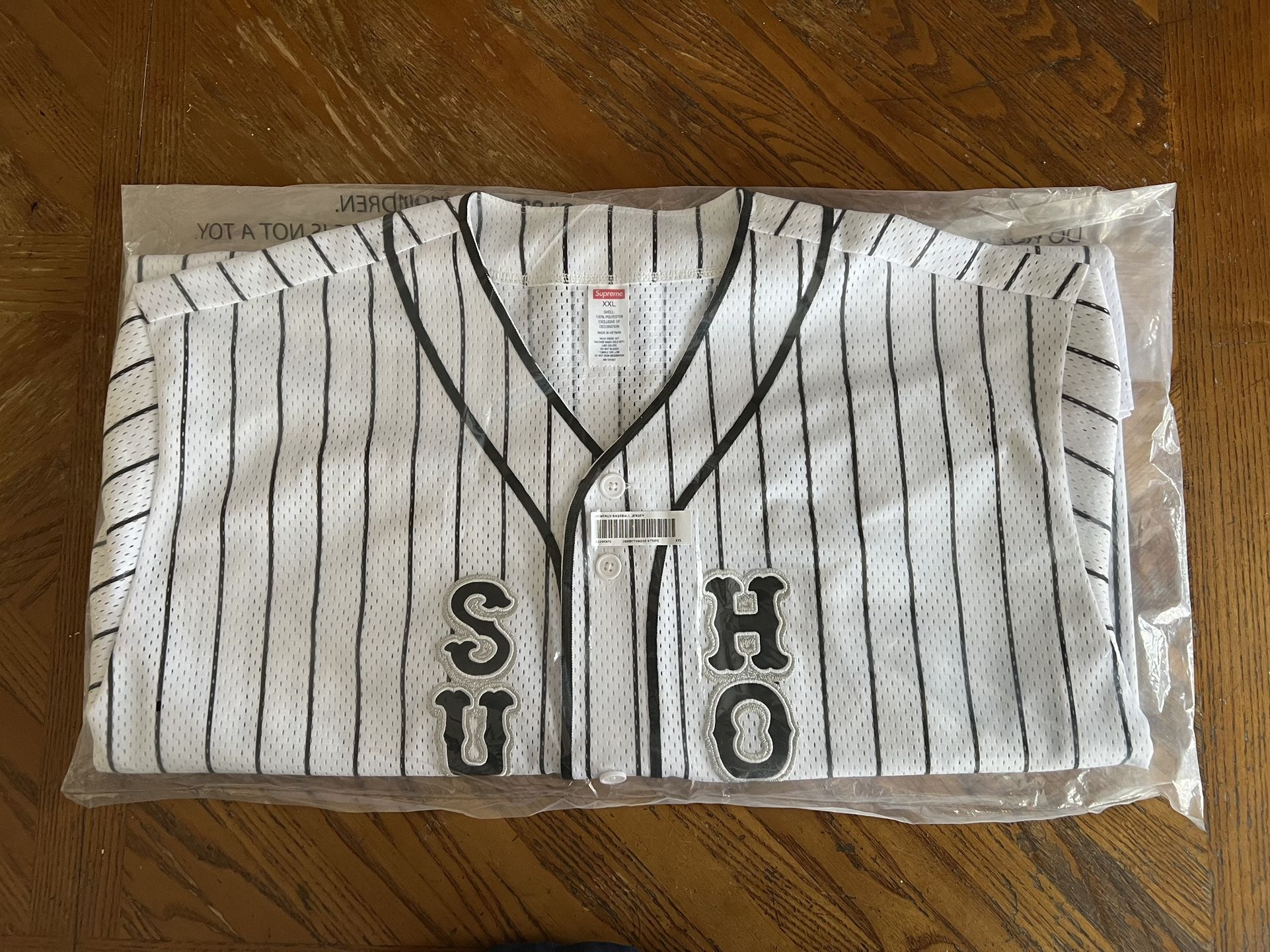 Supreme Homerun Baseball Jersey White Size XXL