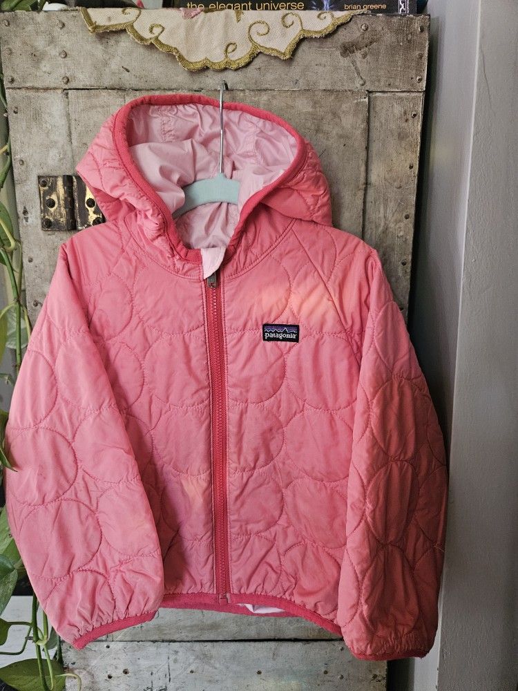 Patagonia Toddler Nano Puff Jacket 
Pink and light pink interior 
Size 3T