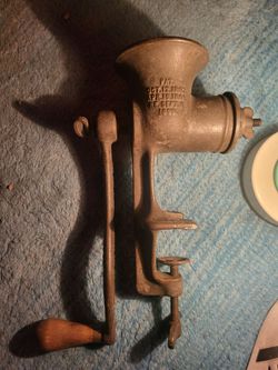 Antique meat grinder 1887yr