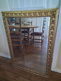 Mirror, gold frame