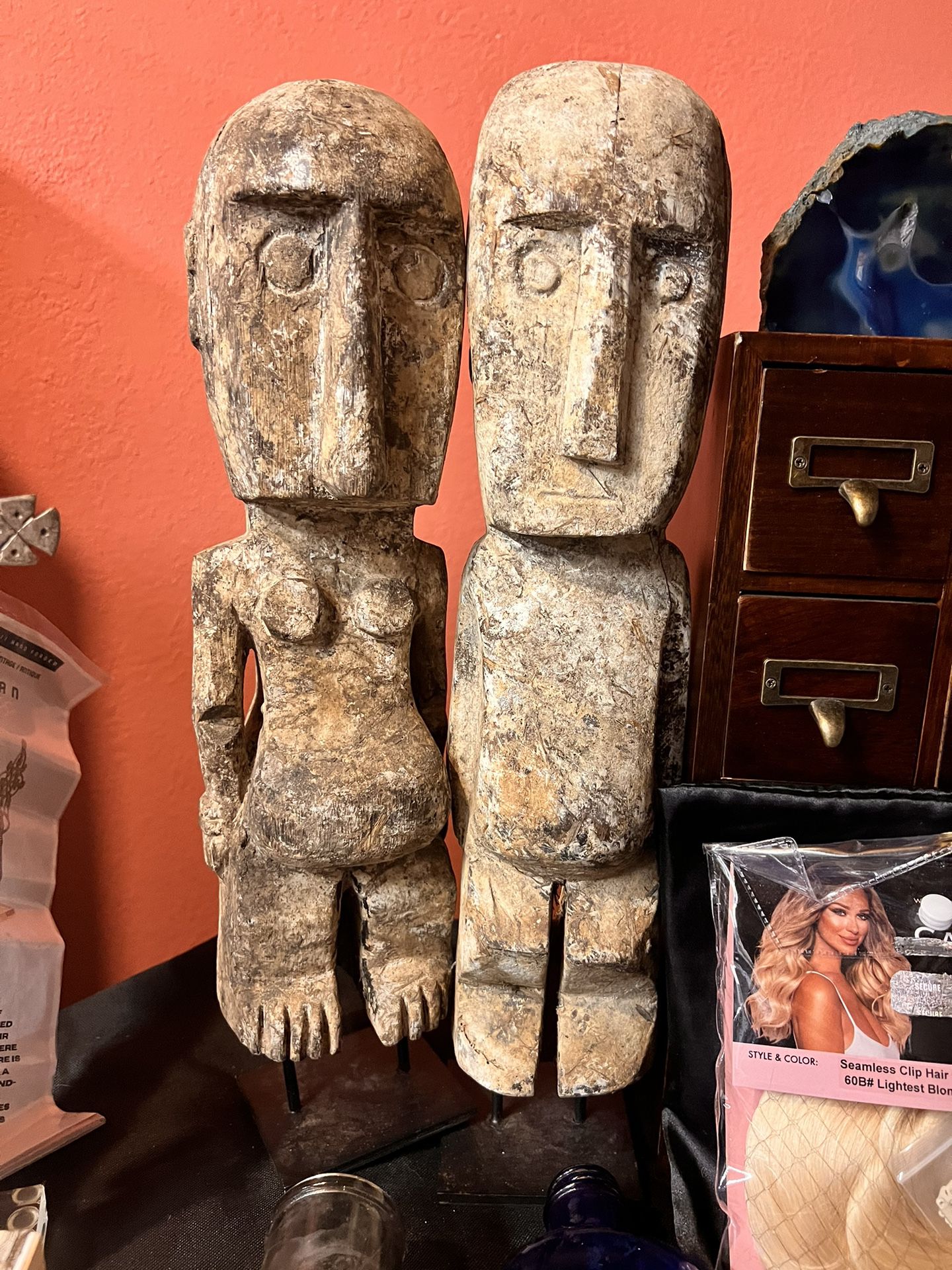 Wood Fertility Statues