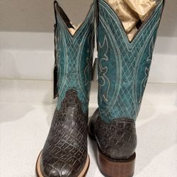 Boots Cowboy StetsonMen's Grator Alligator  in Turquoise