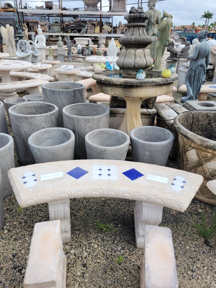 Concrete benches clearance for sale