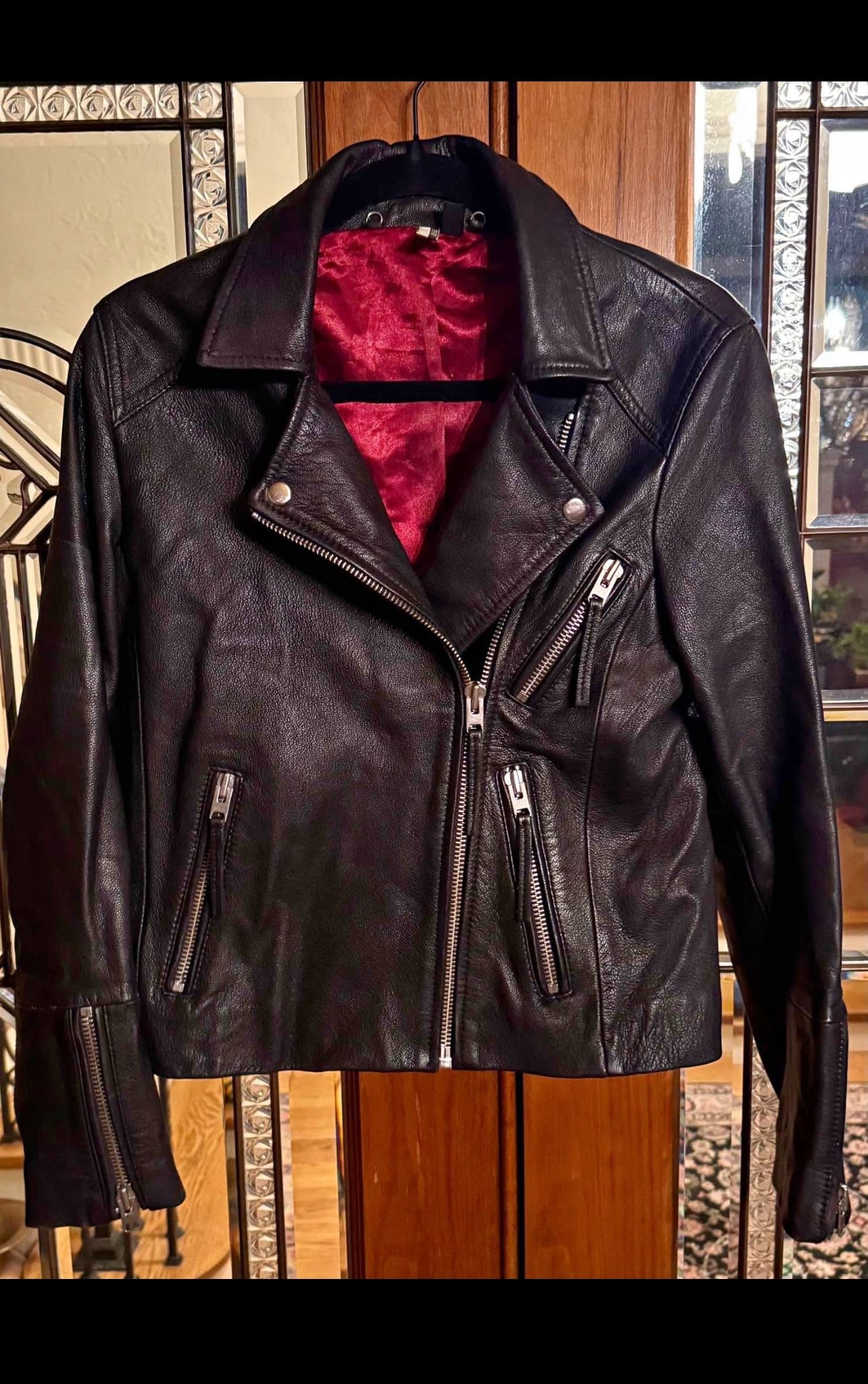 Topshop “Dolly” Leather Jacket