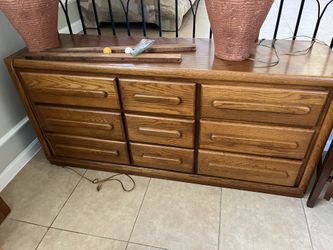 Older SOLID WOOD bedroom Set