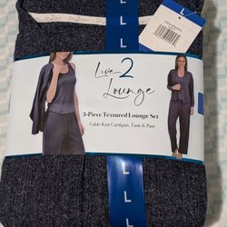 Live 2 Lounge 3-piece textured lounge set