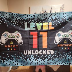 11th birthday sign. Measurement: 66 x 44