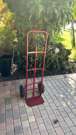 Red Steel Hand Truck Dolly