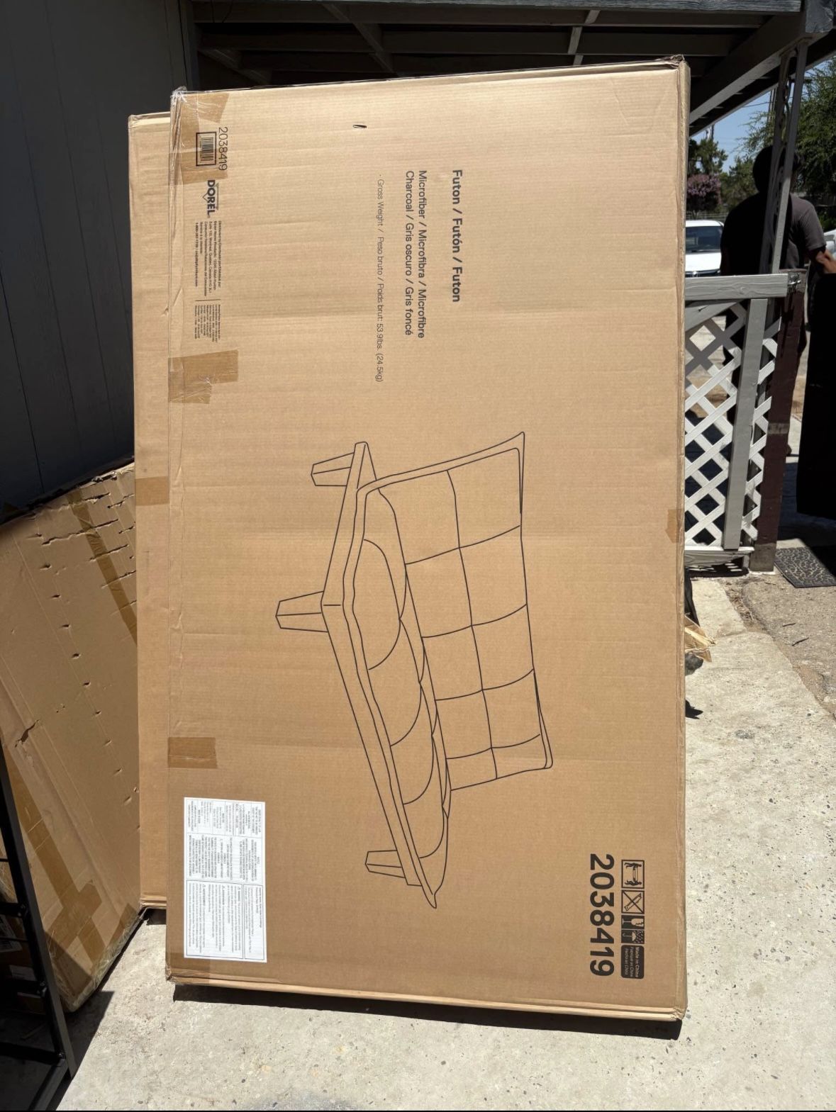 NEW Grey Futon