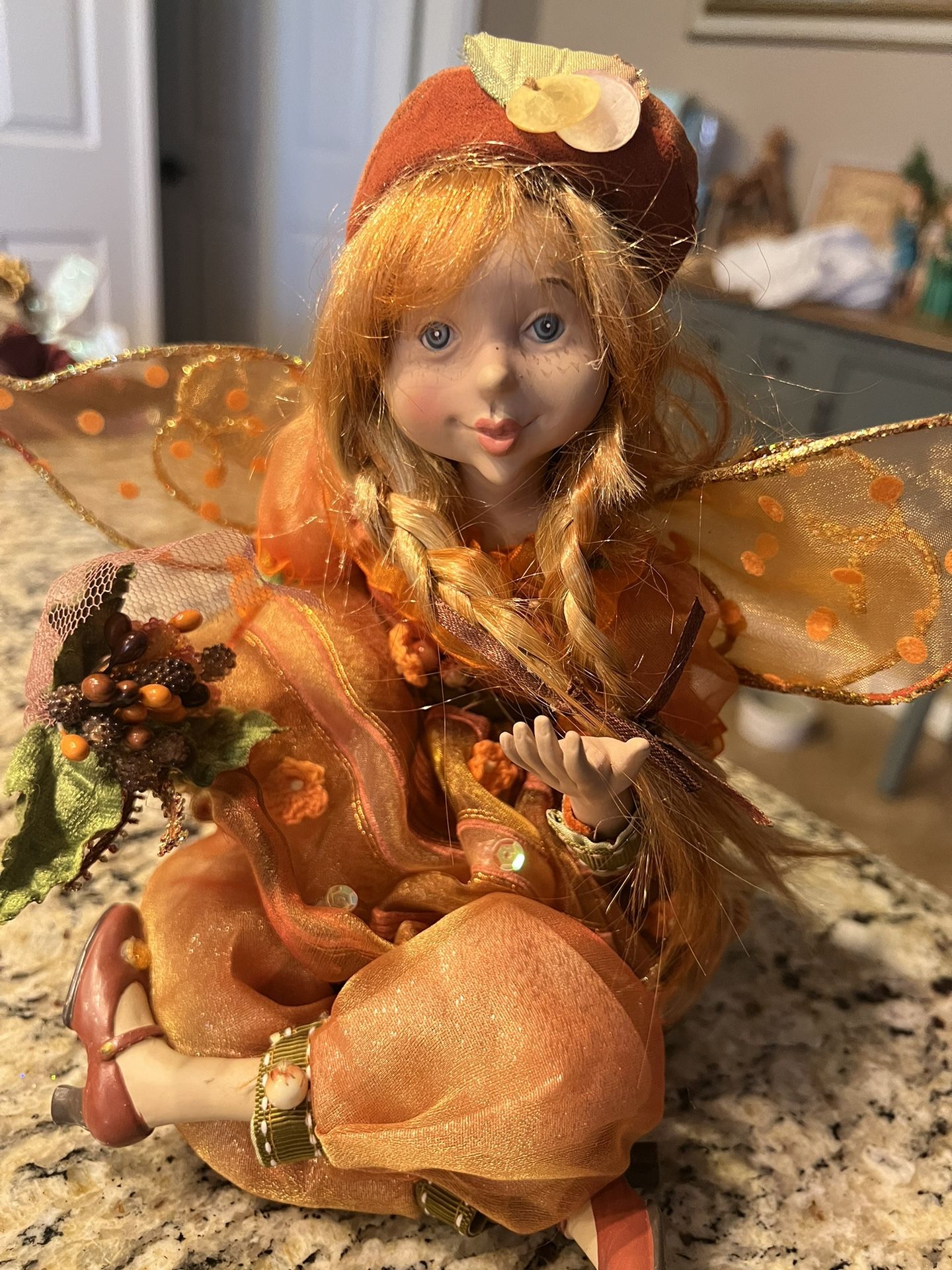Woodland fairy doll, very detailed.