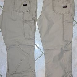 LIKE NEW 2 ARIAT FR M4 BOOT CUT ULTRASOFT MEN'S WORK PANTS SIZE 36X30