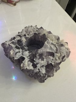 Amethyst Candle Holder 