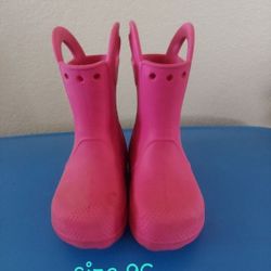 Crocs Pink WATER Boots Size 9C