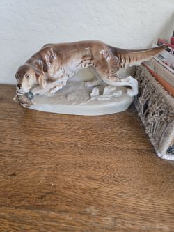 Royal Dux Porcelain Hunting Dog