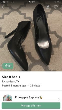 Size 8 heels