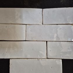 Hand Made Ceramic Tile 2x6  Roughly 45 Sq Feet 