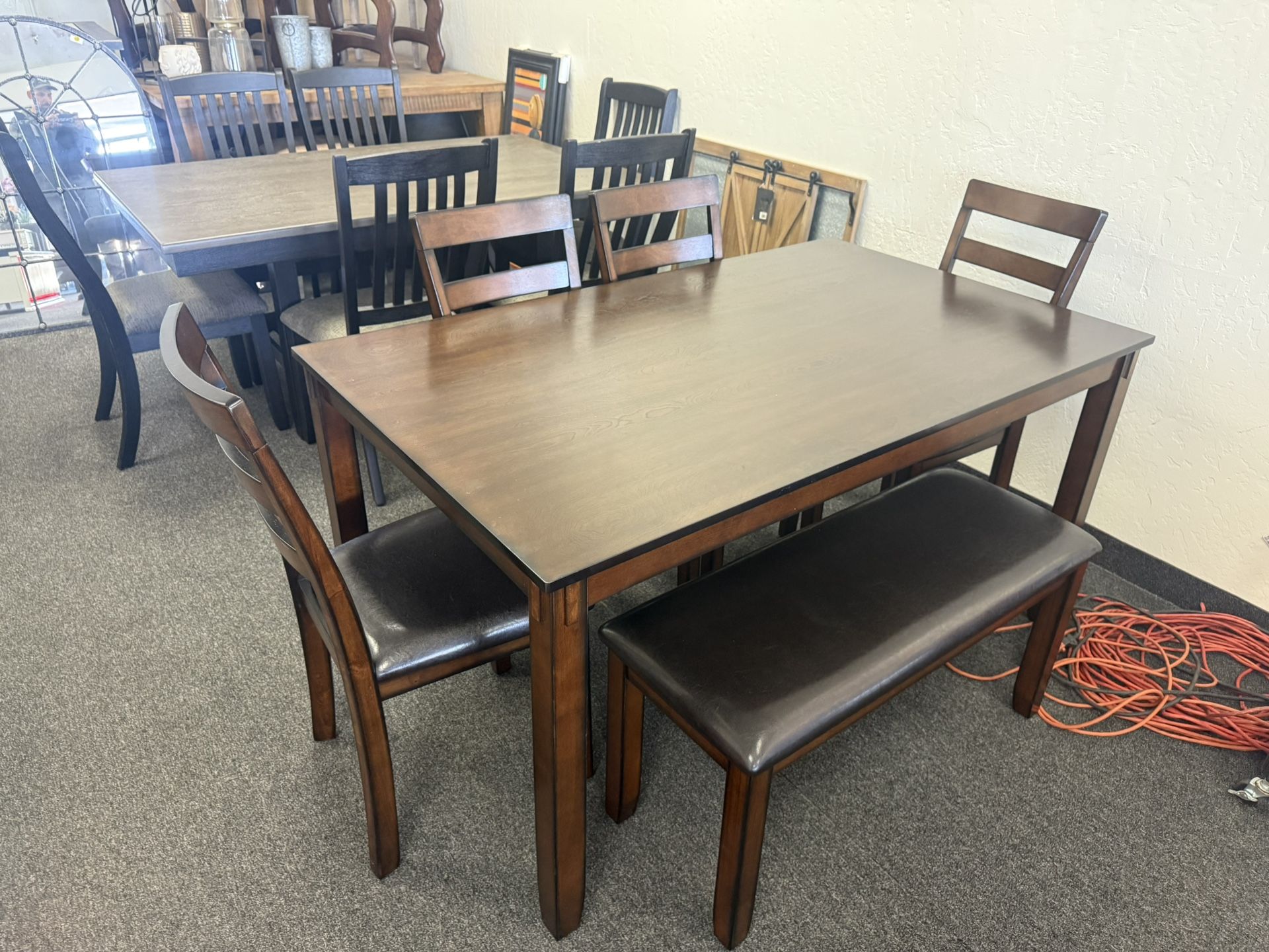 Dining Table With 4 Chairs And A Bench