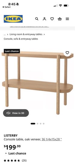 IKEA LISTERBY Console Table / Shelf