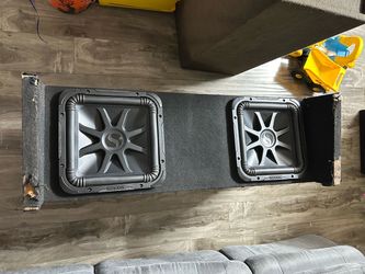 Kicker 12” Subwoofers in Truck Box