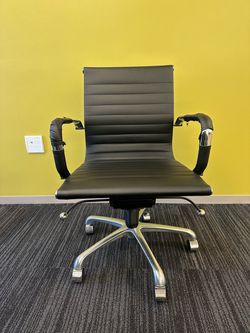 4 Black Office Chairs