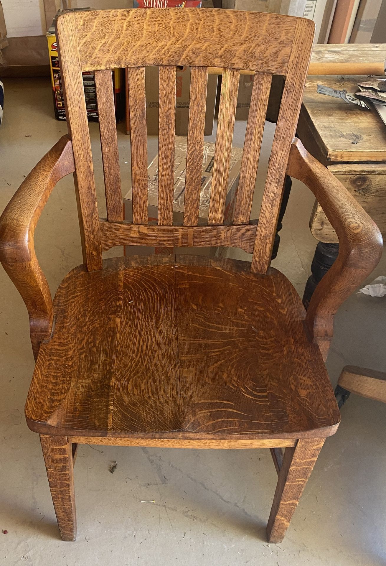 Restored Solid Office Chair