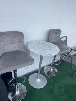 bar stools with table