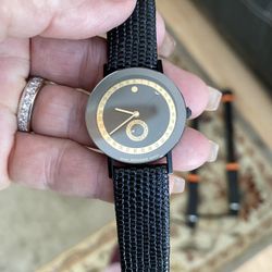 Rare Movado Black Watch