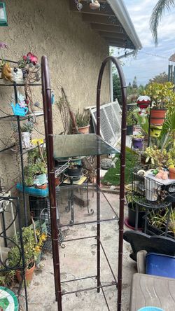 Vintage 4 tier metal shelf