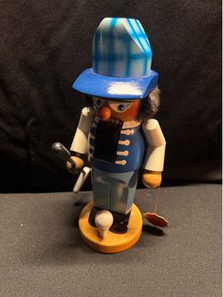 Vintage Steinbach Volkskunst Golfer Nutcracker