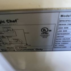 Magic Chef Deep Freezer