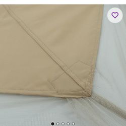 Canopy, Double Tiered Gazebo Tent Roof Top Cover Only Greatwall Border(Frame Not Include)