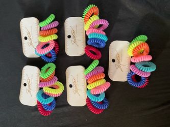 Superstar Accessories Spiral Hair Ties 6-Pack