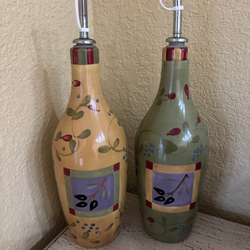 2 vinegar and oil bottles high 12