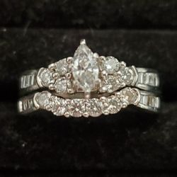 Wedding Set Marquis Diamond $1500
