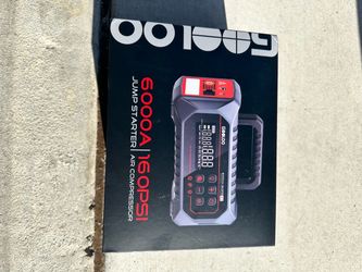 Gooloo 6000A Jump Starter with Air Compressor