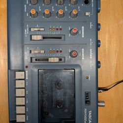 tascsm porta 02 ministudio 4 track cassette recorder with speed knob