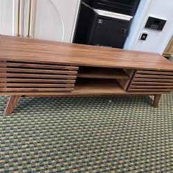 mopio Ensley TV Stand, Mid Century Modern for 55/60/65 inch TV, Farmhouse TV Stand, Entertainment Center with Storage, TV and Media Console for Living