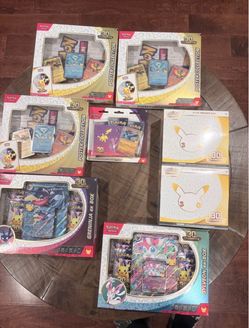 POKÉMON 30TH ANNIVERSARY SEALED COLLECTION Elite Trainer Boxes, Poster Collection, Tech Sticker