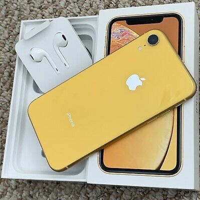 Apple iPhone XR - 64GB - Yellow (Unlocked) A1984 (CDMA + GSM) 100% Flawless
