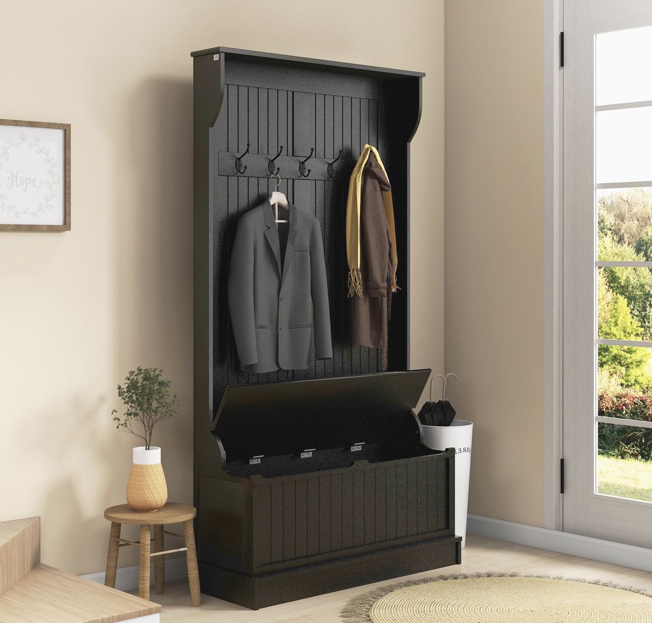 HOMCOM Entryway Bench
