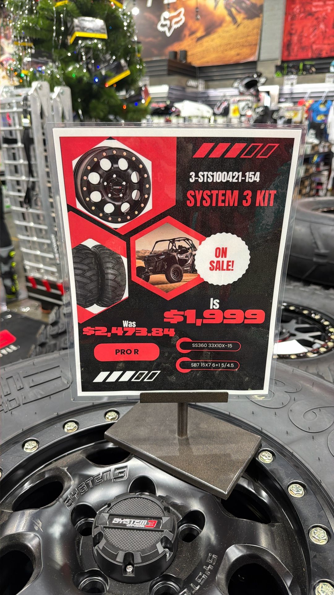 System 3 Sand Paddle Tire And wheel Kit